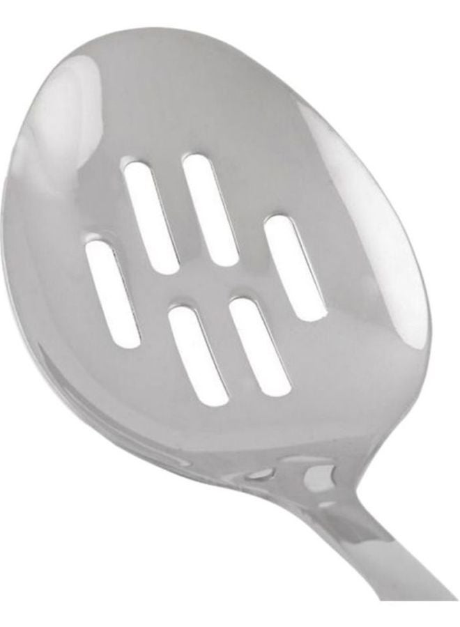 Berger Stainless Steel Slotted Spoon 37cm Silver/Black 37cm - Image 2