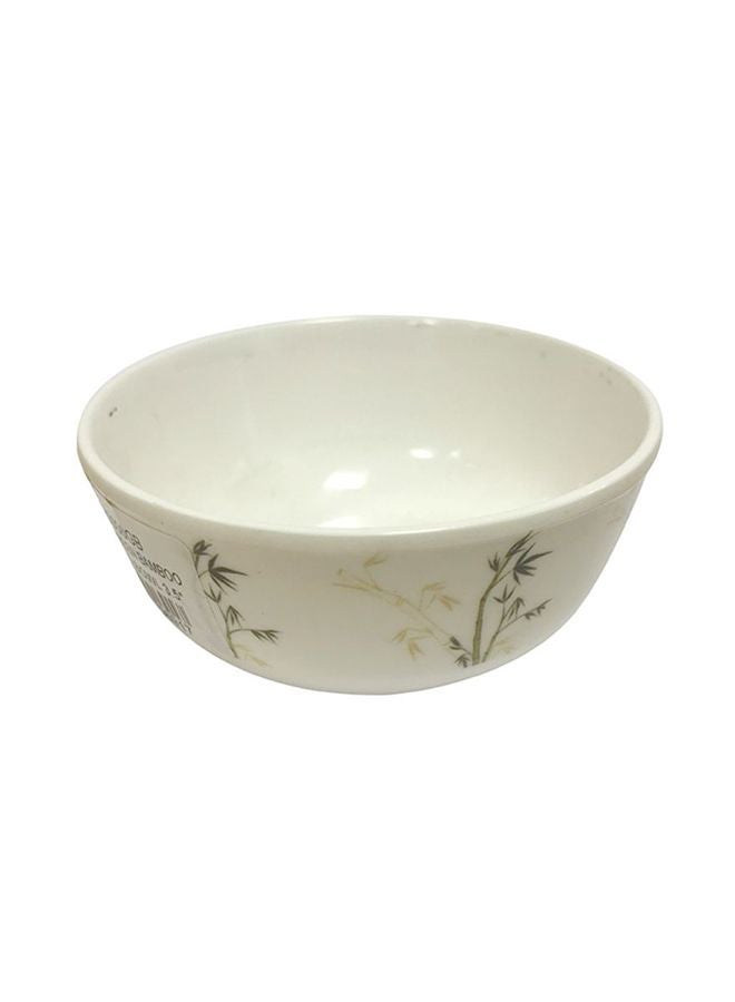 دينويل وعاء تقديم بتصميم الخيزران الأخضر أبيض/أخضر 3.5بوصة