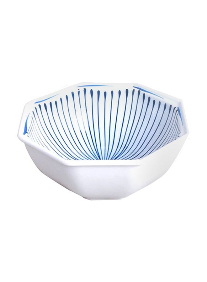 Sharpdo Line Octagonal Bowl Blue 18x18x7cm - Image 1