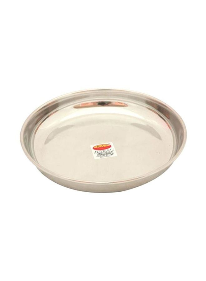 RAJ Stainless Steel Dinner Plate Silver 17cm 