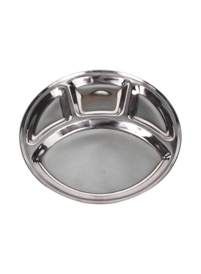 RAJ Stainless Steel Plate Silver 32.5cm 