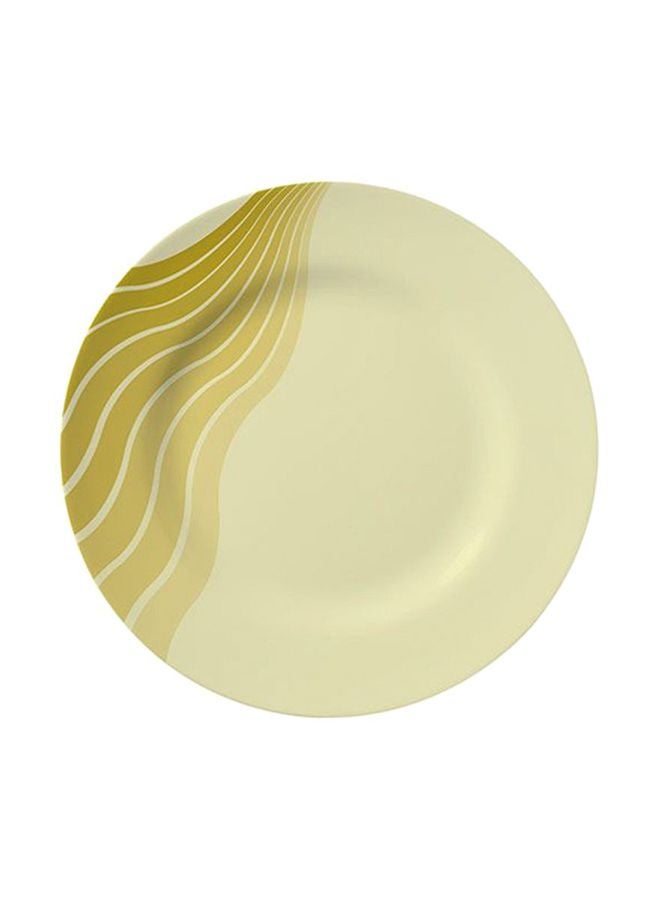 Royalford Dinner Plate Beige/Green 8inch 