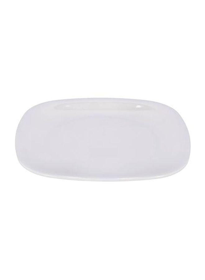 Royalford 7.5'' Square Plate Melamine Ware White 7.5inch  - Image 1