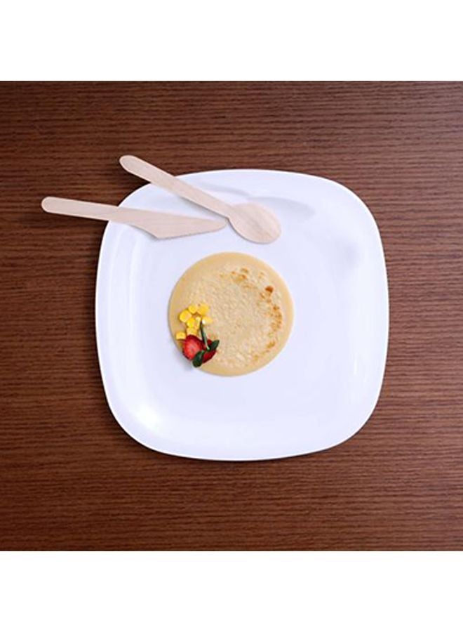 7.5'' Square Plate Melamine Ware White 7.5inch