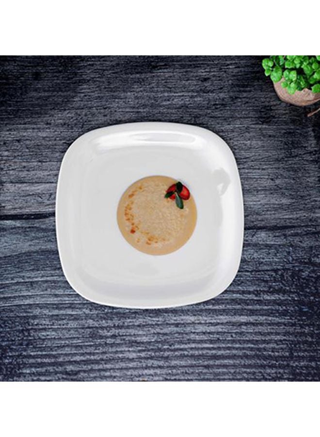 7.5'' Square Plate Melamine Ware White 7.5inch