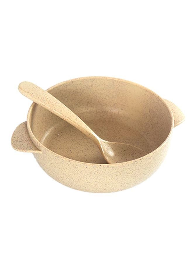 2-Piece Wheat Straw Dinnerware Set Beige 11x4, 12.5cm - v1615646539/N23411835A_1