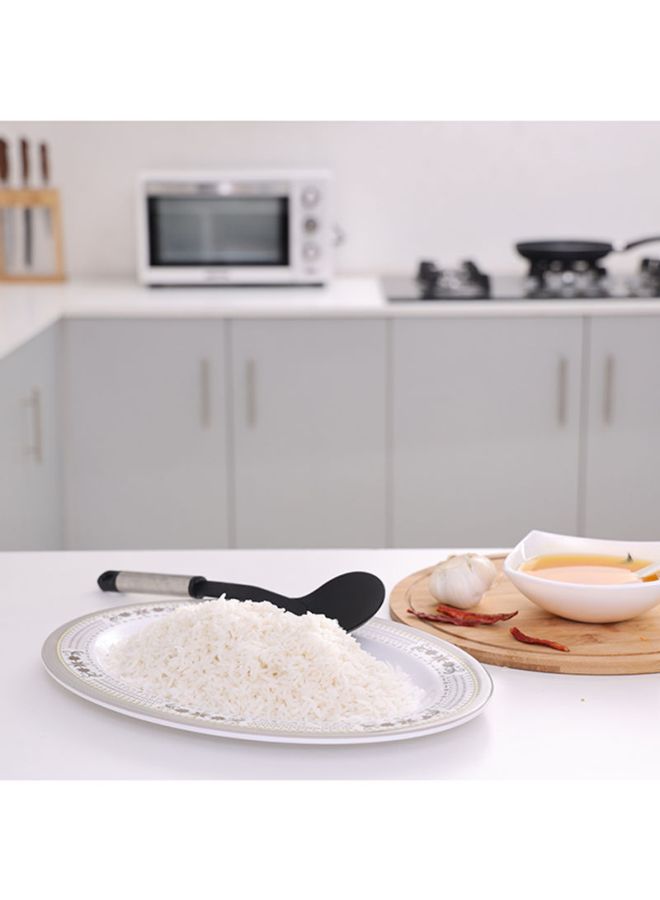 ديلكاسا طبق تقديم بيضاويّ الشكل أبيض/بني 14بوصة - Image 4