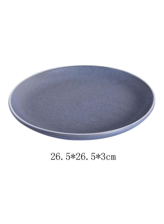 Sharpdo Plain Ceramic Plate Blue 26.5x26.5x3cm  - Image 3
