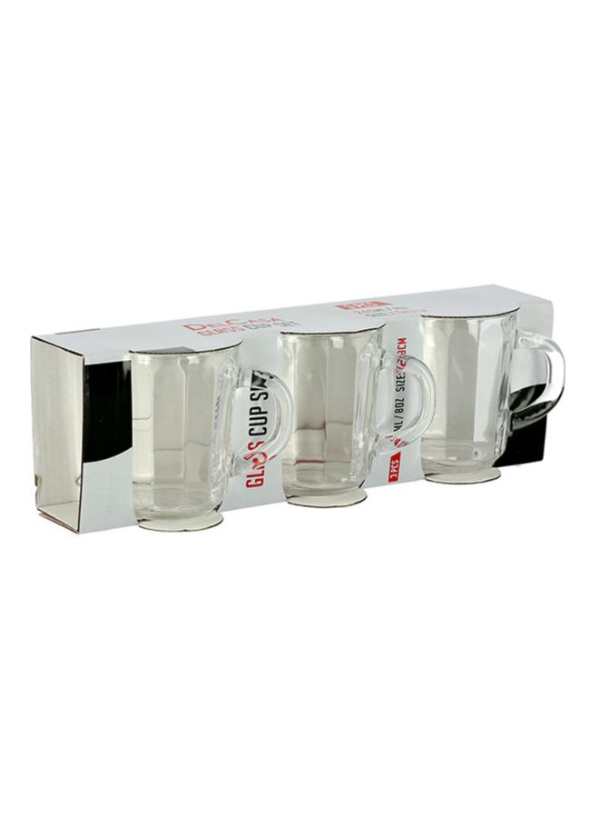 DELCASA 3-Piece Glass Cup Set With Handle Clear  - Image 3
