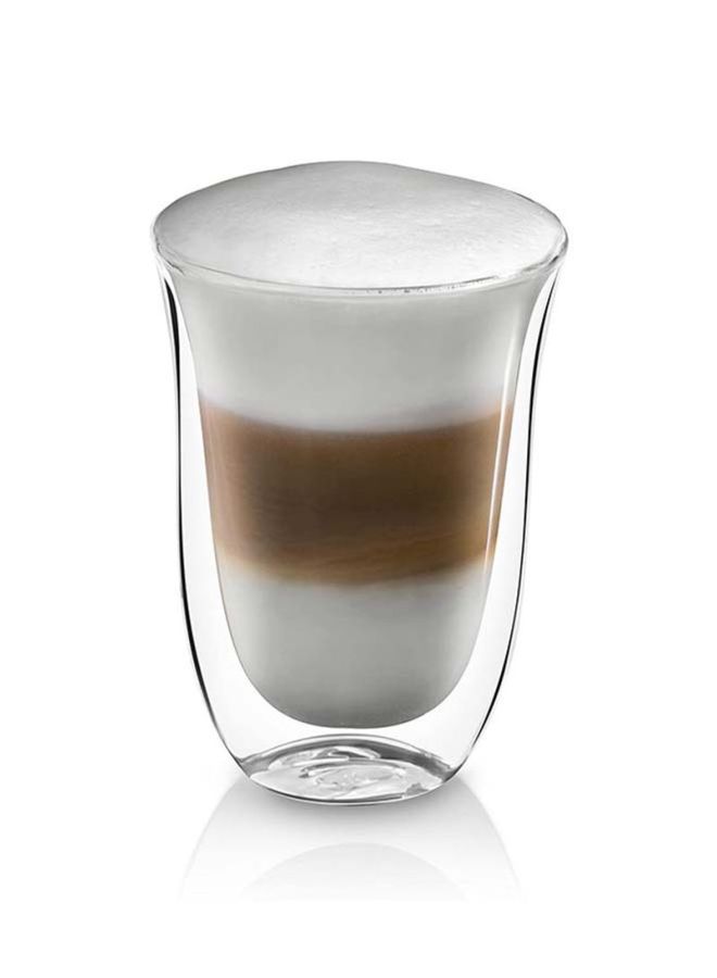 De'Longhi 2-Piece Latte Macchiato Glass Clear 12centimeter - Image 3