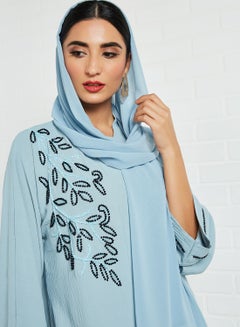 RVVIVA Embellished Detail Abaya Grey  - Image 4