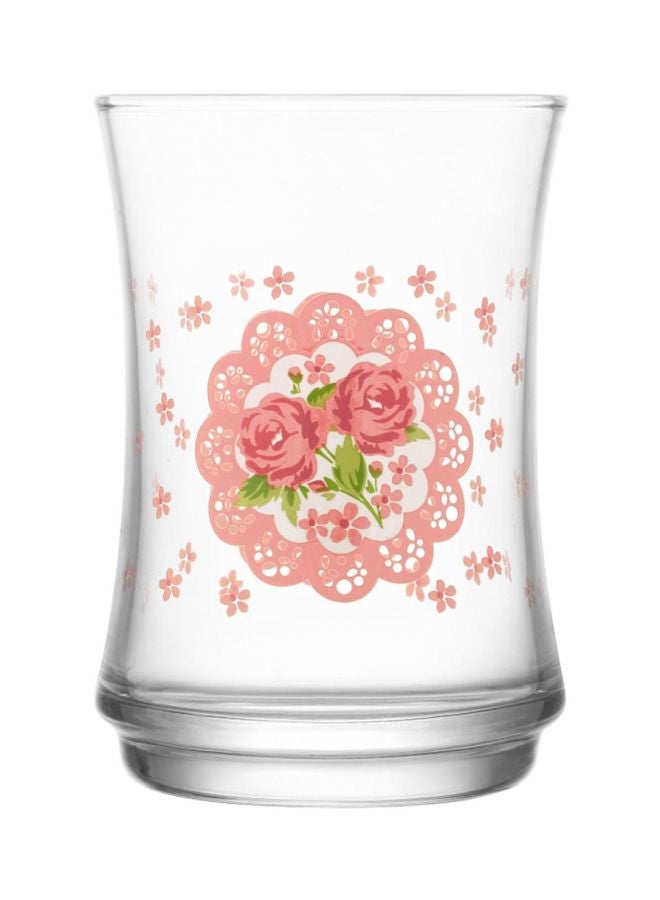 LAV 3-Piece Rosy Lune Water Glass Set Clear/Orange - Image 2