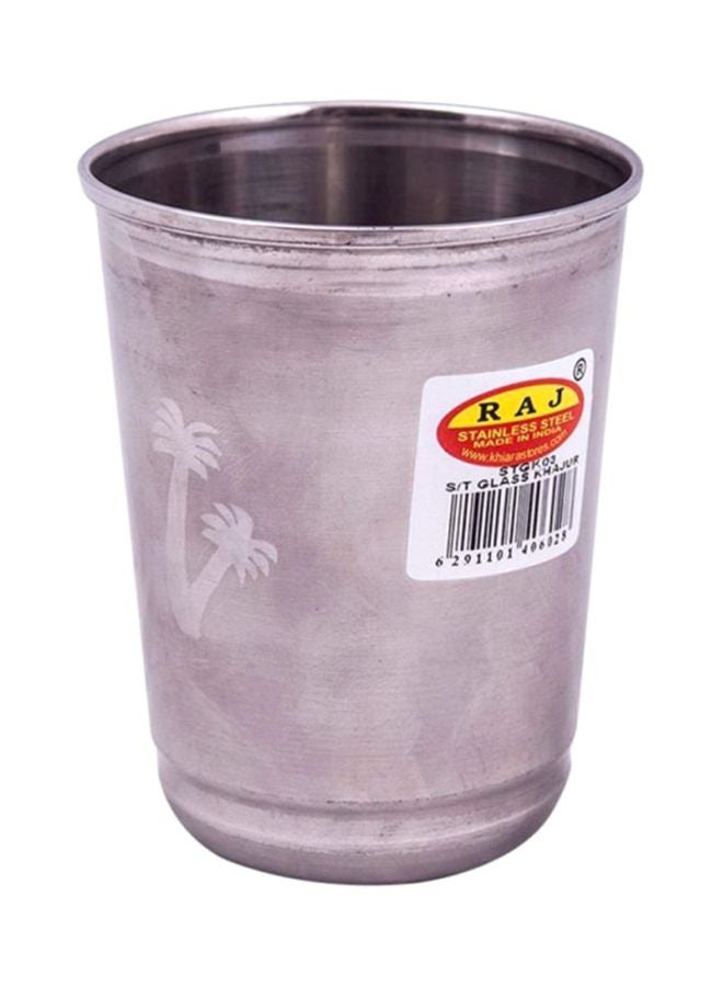 RAJ Stainless Steel Glass Silver 8x10cm 