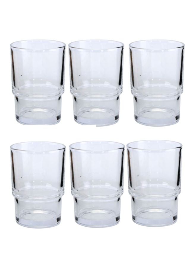 DELCASA 6-Piece Glass Tumbler Set Clear 6x240ml  - Image 1