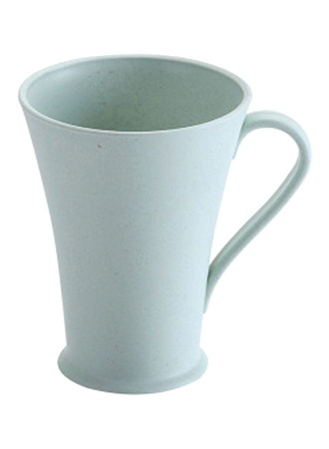شاربدو كوب شرب من ألياف الخيزران غير الضارة بالبيئة بمقبض أزرق 11.6x9.3x12.6سم - Image 1