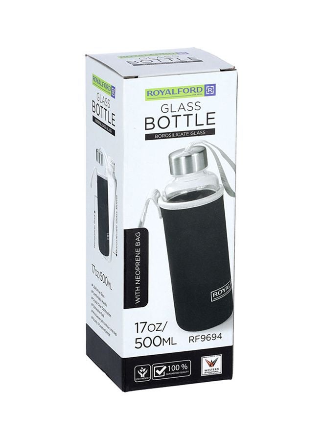 500Ml/17Oz Borosilicate Glass Bottle With Neoprene Bag Multi Color Assorted Color 500ml