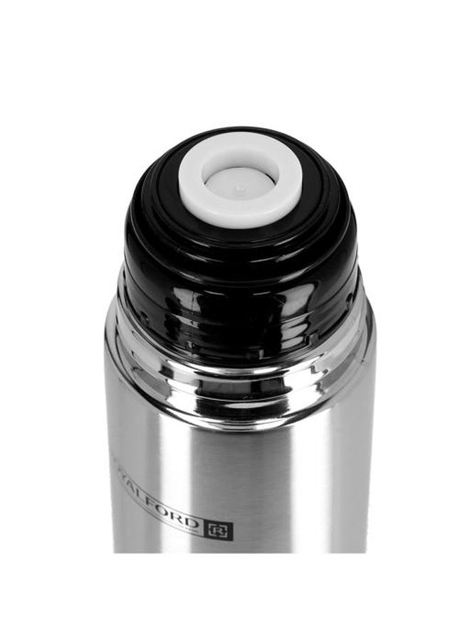 Royalford Stainless Steel Vacuum Bottle Silver/Black 1000ml  - Image 3