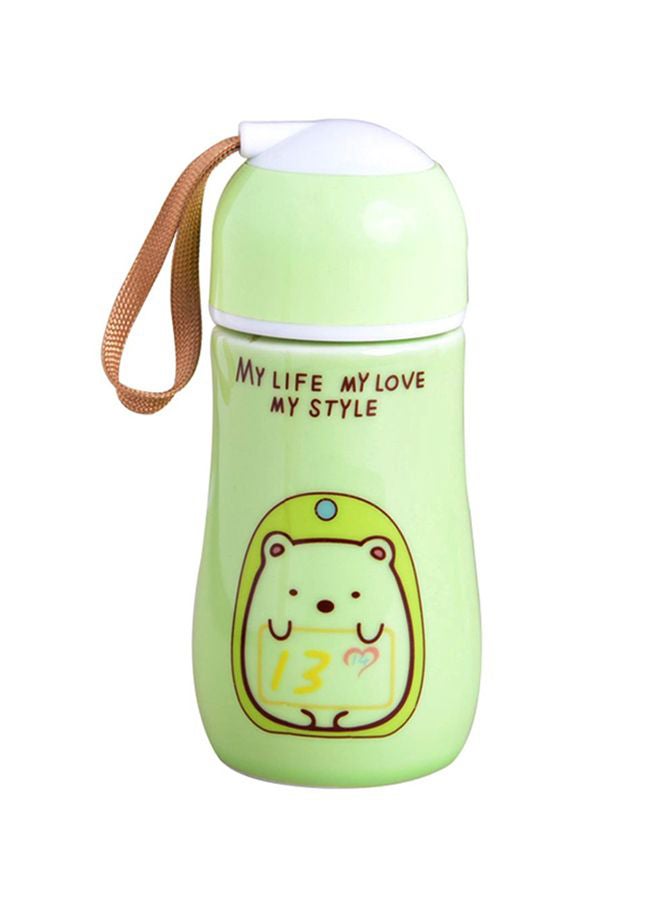 Sharpdo - Bright Glazed Winter Water Bottle Green/Brown/Yellow - Image 1
