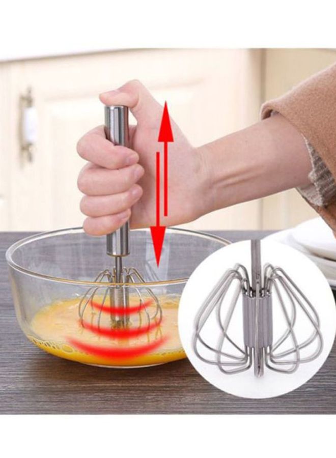 شاربدو خفاقة البيض روتاري فضي 25x25x8سم - Image 2