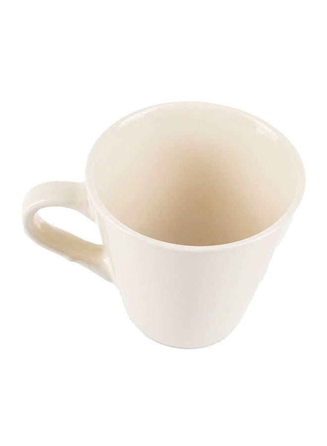 شاربدو قدح قهوة خزفي أبيض 11.2x11.6x10.5سم  - Image 1