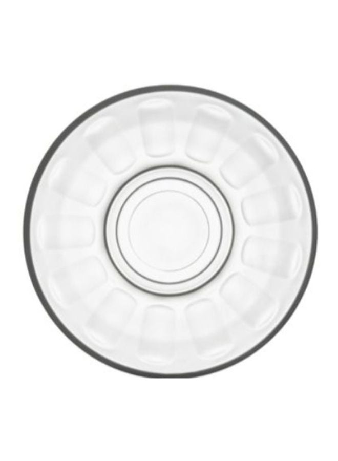 لاف طقم صحون شاي كلاسيكية مكون من 6 قطع شفاف 6x24مم  - Image 2