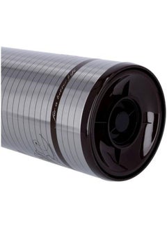 KRYPTON Printed Steel Flask With Handle 1L Silver/Brown  - Image 3