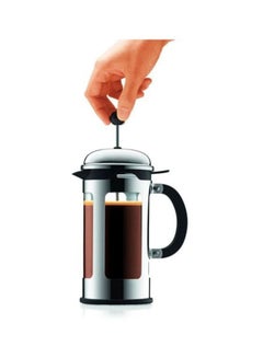bodum Chambord Coffee Maker Silver/Black/Clear 1Liters  - Image 4