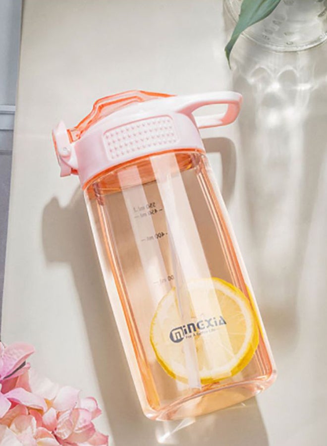 Beauenty Plastic Water Bottle Pink 17.7cm - Image 2