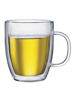 bodum 2-Piece Bistro Double Wall Thermo Glass Mug Set Clear 480ml  - Image 2