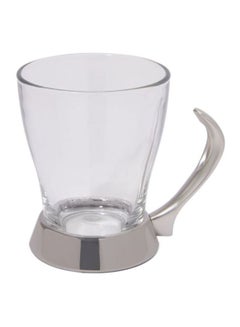REGENT 6-Piece Tea Mug Set Clear/Silver 10x11x8cm  - Image 2