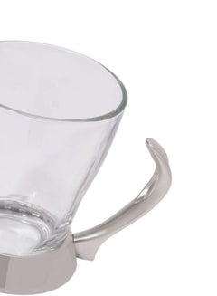 REGENT 6-Piece Tea Mug Set Clear/Silver 10x11x8cm  - Image 3