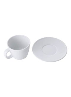 bodum Corona Jumbo Cup With Saucer white  - Image 3