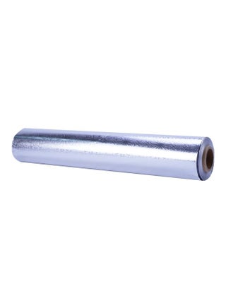 Hotpack Disposable Heavy Duty Embossed Silver Aluminium Foil 30cm width 200 Sqft for food wrap, 1 Roll Silver 62.0meter - view 2