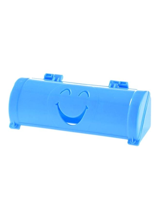Beauenty Smile Face Garbage Bags Storage Box Blue 18.6x7x6.3cm  - Image 1