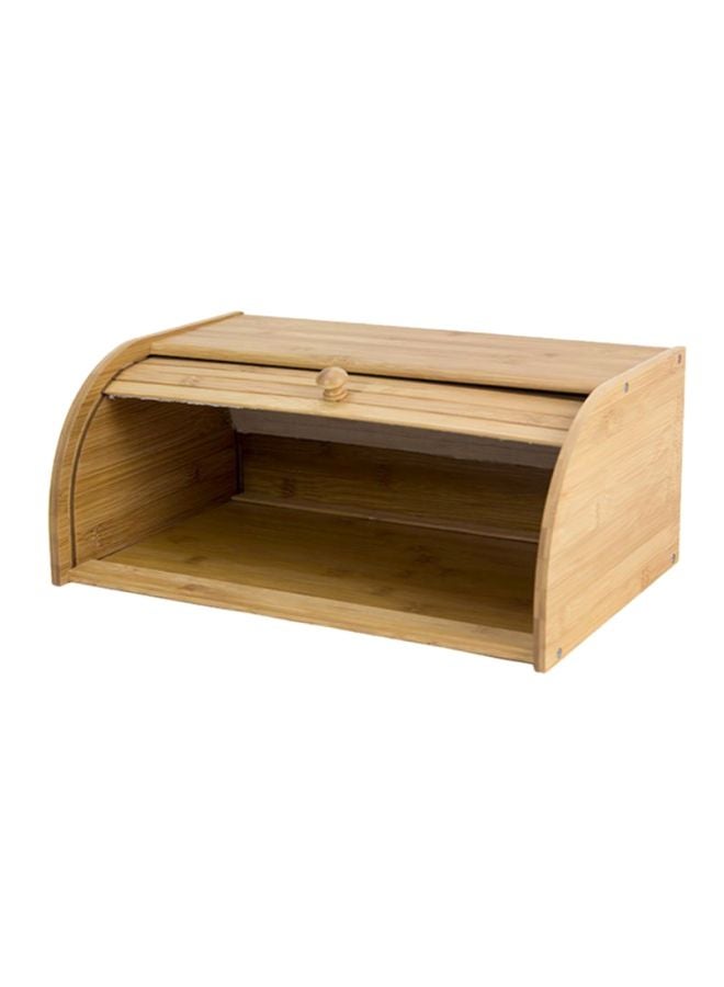 ALBERTO - Bamboo Bread Box Beige 41x18x27cm - Image 1