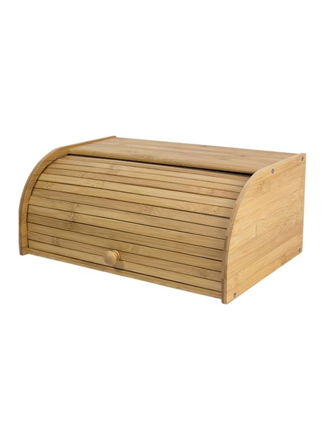 ALBERTO - Bamboo Bread Box Beige 41x18x27cm - Image 1