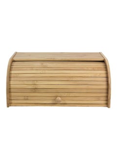 Bamboo Bread Box Beige 41x18x27cm