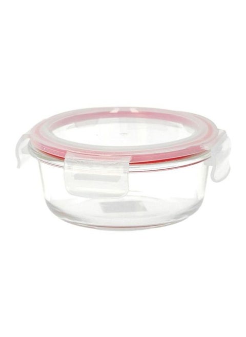 Glass Airtight Container Clear/Pink