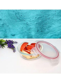 DELCASA Glass Airtight Container Clear/Pink  - Image 5