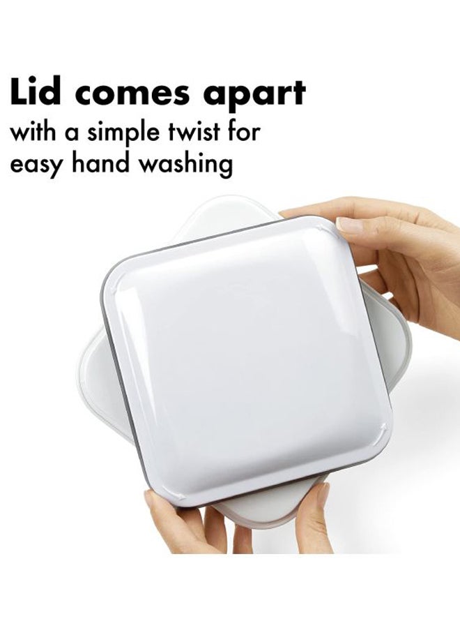 OXO POP 2.0 Rectangle Tall Clear/White/Black 13.1x4.1x6.3cm - Image 4