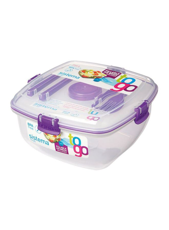 sistema Chill It To Go Container Clear/Purple 296x64x194mm