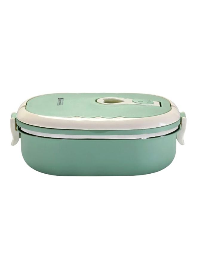 Royalford Leak Proof Rectangle Lunch Box Green/White/Black 900ml 