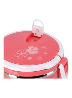 DELCASA Two Layer Lunch Box Pink/White/Silver  - Image 3