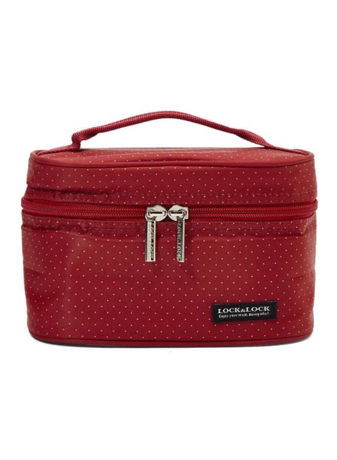 LocknLock 5-Piece Airtight Lunch Box Set Red/Clear - Image 2