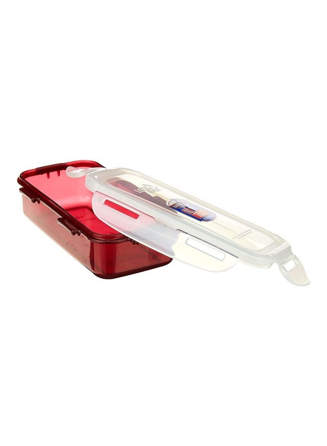 LocknLock 5-Piece Airtight Lunch Box Set Red/Clear - Image 4