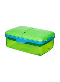 sistema Slimline Quaddie Lunch Box Green/Blue 23x16.2x9.6cm  - Image 1