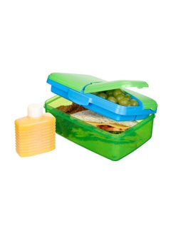 sistema Slimline Quaddie Lunch Box Green/Blue 23x16.2x9.6cm  - Image 2