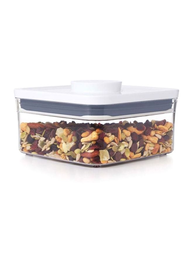 أوكسو حاوية جود جريبس بوب 2.0 كبيرة بتصميم مربع شفاف/ أبيض/ رمادي 16x8x16سم - Image 2