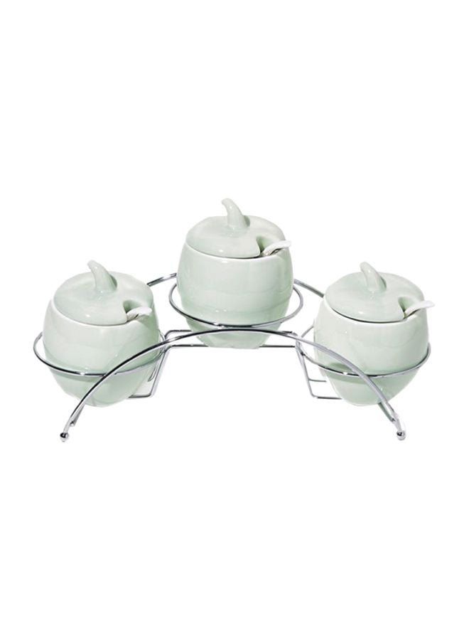 Silver Tag 7-Piece Cannister Set Light Green ‎28.2 x 15 x 11.2cm - Image 1