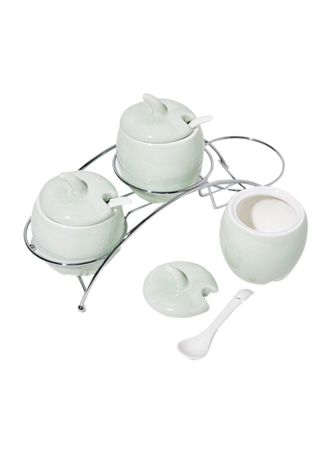 Silver Tag 7-Piece Cannister Set Light Green ‎28.2 x 15 x 11.2cm - Image 2